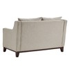 Inspire Q Madge Tweed Fabric Loveseat Oatmeal: Rubberwood Frame, Twill Upholstery, Removable Cushions - 4 of 4