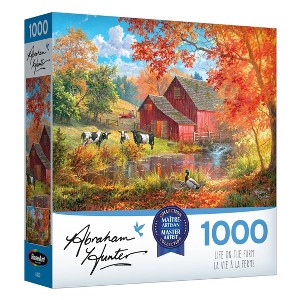 RoseArt Abraham Hunter Life on the Farm Jigsaw Puzzle - 1000pc - 1 of 4