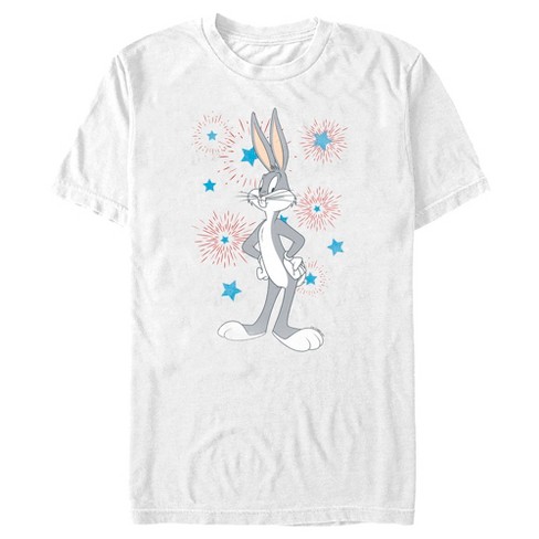 Men's Looney Tunes Bugs Bunny Stars and Fireworks T-Shirt - image 1 of 4