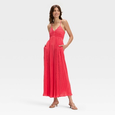 Women's Pleated Maxi Dress - A New Day™