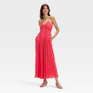 Women's Pleated Maxi Dress - A New Day™ - 1 of 3