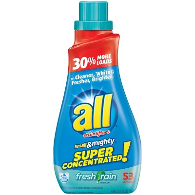 All Small & Mighty Fresh Rain Concentrated Liquid Laundry Detergent 53 Loads - 40 fl oz