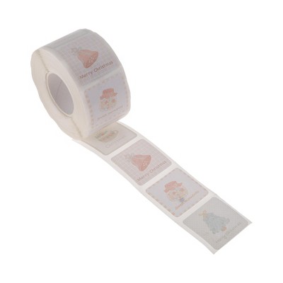 Unique Bargains Christmas Stickers for Ceramic Glass Metal Paper Plastic Peel Items Light Pink 1Pcs