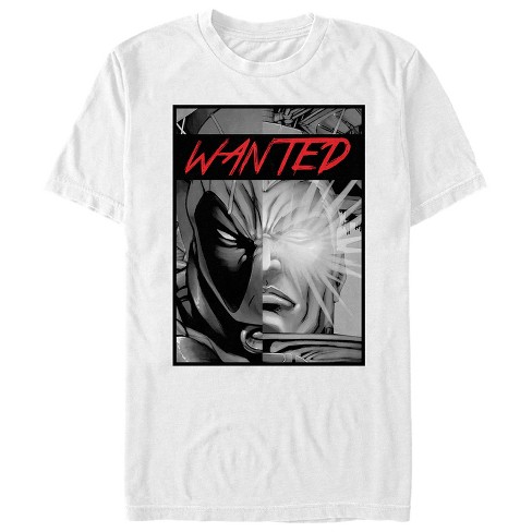 Men's Marvel Cable & Deadpool Wanted Poster T-shirt - White - Small ...