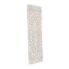 Wooden Floral Handmade Intricately Carved Wall Decor White - Olivia & May: Traditional Style, Vertical Orientation - 4 of 4