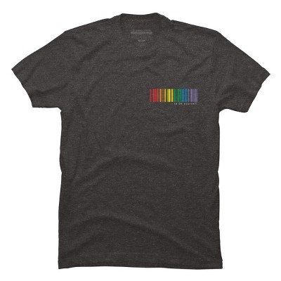 Adult Design By Humans Pride Rainbow Barcode To Be Yourself By mikmom T-Shirt
