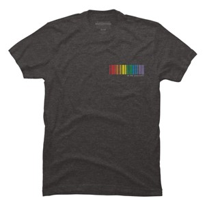 Adult Design By Humans Pride Rainbow Barcode To Be Yourself By mikmom T-Shirt - 1 of 2