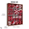 60pc Sweets and Candy Theme Christmas Ornament Bundle, Assorted Bauble off Candies, Ice Cream, Donut, and Glittery Round Balls| OrnamentallyYou - 4 of 4