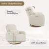 Spruce & Spring Power Swivel Recliner Chair Nursery Glider with Lumber Pillow - 3 of 4