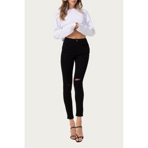 Women's HIGH-RISE DISTRESSED SKINNY JEANS - Jelly Jeans - 1 of 2