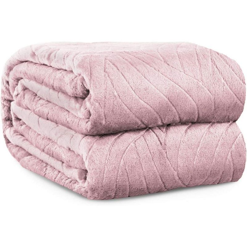Shopbedding - Throw Blanket Fleece Lightweight Throw Blanket for Couch or Sofa - Embossed Flannel Blanket for Travel –  Soft Blanket by Blissford, 1 of 7