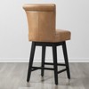 Spruce&Spring Upholstered 26-inch Counter Height Swivel Barstool - 4 of 4
