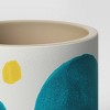 4" Ceramic Stoneware Planter White with Blue/Yellow Dots - Project 62™ - image 3 of 3