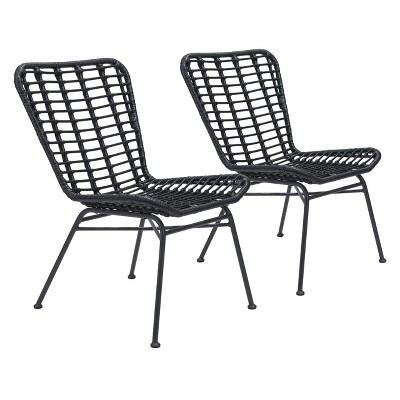 Zuo Lorena Dining Chair (Set of 2) Black