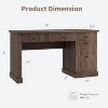 GAOMON Fluted Home Office Desk Storage, 54" Modern Executive Desk with File Drawers for Study Work - 3 of 4