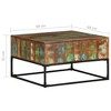 vidaXL Coffee Table 26.8 in.x26.8 in.x16.1 in. Solid Reclaimed Wood - image 4 of 4