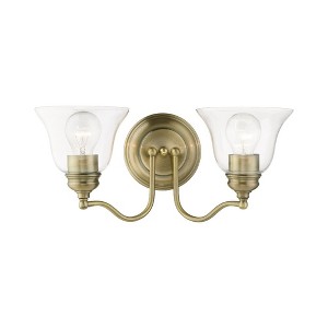 Livex Lighting Moreland 2 - Light Vanity in  Antique Brass - 1 of 4