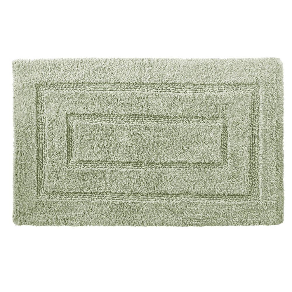 24inx40in Signature Bath Rug Green - Cassadecor