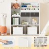 GustoWave  4-Tier Kids Bookshelf Wood Toy Storage Organizer Kids Book Shelf with 10 Cubbies and 2 Drawer Kids Bookcase Kids Storage Cabinet - 4 of 4