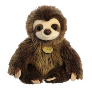Aurora Small Baby Sloth Miyoni Tots Adorable Stuffed Animal Brown 8.5" - 1 of 4