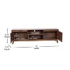 Merrick Lane Mid-Century Modern TV Stand Made with Durable Engineered Wood - 4 of 4