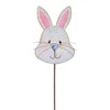 Round Top Collection 29.0 Inch Hippity Hoppity Rabbit Yard Stake Bunny Easter Decorative Garden Stakes - 2 of 3