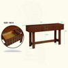 KIGFTSOD Mid Century Farmhouse Fluted Console Table - Storage Drawers, Solid Wood Legs, for Living Room TV, Entryway & Hallway - 4 of 4
