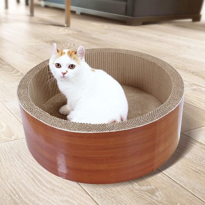 Gulches Cat Scratcher Post & Board, Cat Scratching Pad, Durable Scratcher Prevents Furniture Damage, black marble