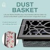 Home Intuition Victorian Floor Vent Cover 4X12 Inch Floor Register with Mesh Cover Trap Heat and Air Walkable Metal Floor Vent for HVAC Duct,Dark Grey - 3 of 4