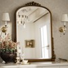 BEAUTYPEAK Arched Vintage Baroque Bathroom Vanity Mirrors - 3 of 4