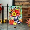 Evergreen Fall Welcome Boots Moire Garden Flag 12 x 18 Inches Indoor Outdoor Decor - 3 of 4