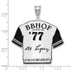 Black Bow Jewelry Sterling Silver Al Lopez Signature Enamel Jersey Pendant - 4 of 4