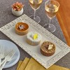 Silver Spoons Elegant Lace Plastic Serving Trays, Disposable Plastic Trays and Platters for Party, 14” x 7.5”, (6 PC) - 3 of 3