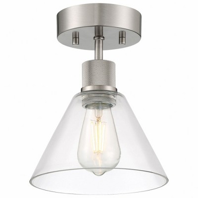 Access Lighting Port Nine 1 - Light Flush Mount in  Brushed Steel