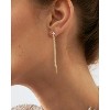 Dangle Earrings for Women- 14K Gold Plated Butterfly Heart Star Hoop Chain Tassel Design Long Dangle Earrings - 3 of 4