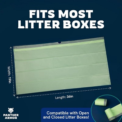 Panther Armor Compostable Cat Litter Liners with Drawstring, 25 Count
