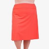 Calypsa Women's Below The Knee Swim Skirt With Capri Leggings - 4 of 4