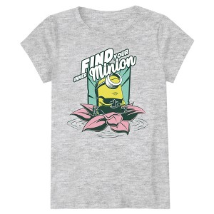 Girl's Minions: The Rise of Gru Stuart Find Your Inner Minion T-Shirt - 1 of 4