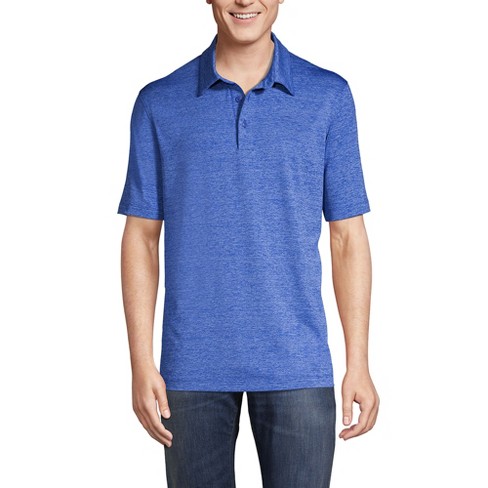 Lands' End Men's Rapid Dry Space Dye Polo Shirt - Large - True Blue ...
