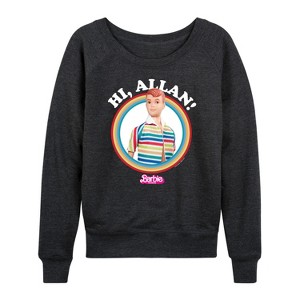 Women's - Barbie - Hi Allan Lightweight French Terry Wide Neck Long Sleeve Shirt - 1 of 4