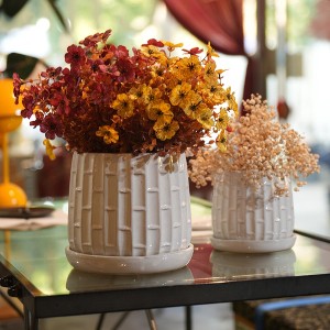 Handmade Glazed Ceramic Planter Set of 2, 6 & 8 Inch Diameter