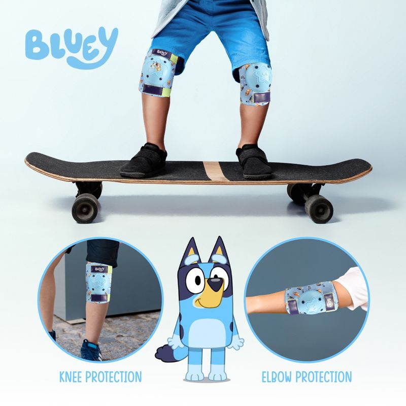 Bluey Elbow and Knee Pads for Kids Protective and Comfortable Outdoor Gear Set for Ages 3+, 2 of 7