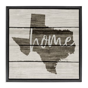 Stupell Industries Texas Rustic Typography Map, 25" x 25" - 1 of 4