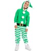 Tipsy Elves Kids Elf Jumpsuit - Festive One-Piece Christmas Elf Pajamas for Kids - 2 of 3