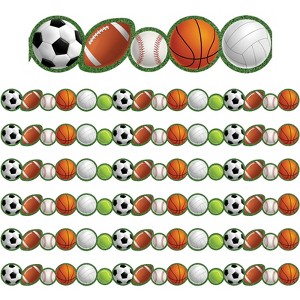 Teacher Created Resources® Sports Die-Cut Border Trim, 35 Feet Per Pack, 6 Packs - 1 of 3