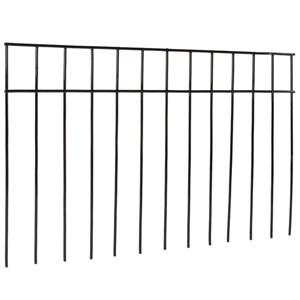 Pure Garden 10 pk 15"x 24" Iron Animal Barrier Garden Fences Black: Rustproof, No Assembly Required - 1 of 4