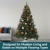 Sunnydaze Indoor Unlit Faux Tannenbaum Slim Evergreen Holiday Christmas Tree with Hinged Branches - 7' - Green - 4 of 4