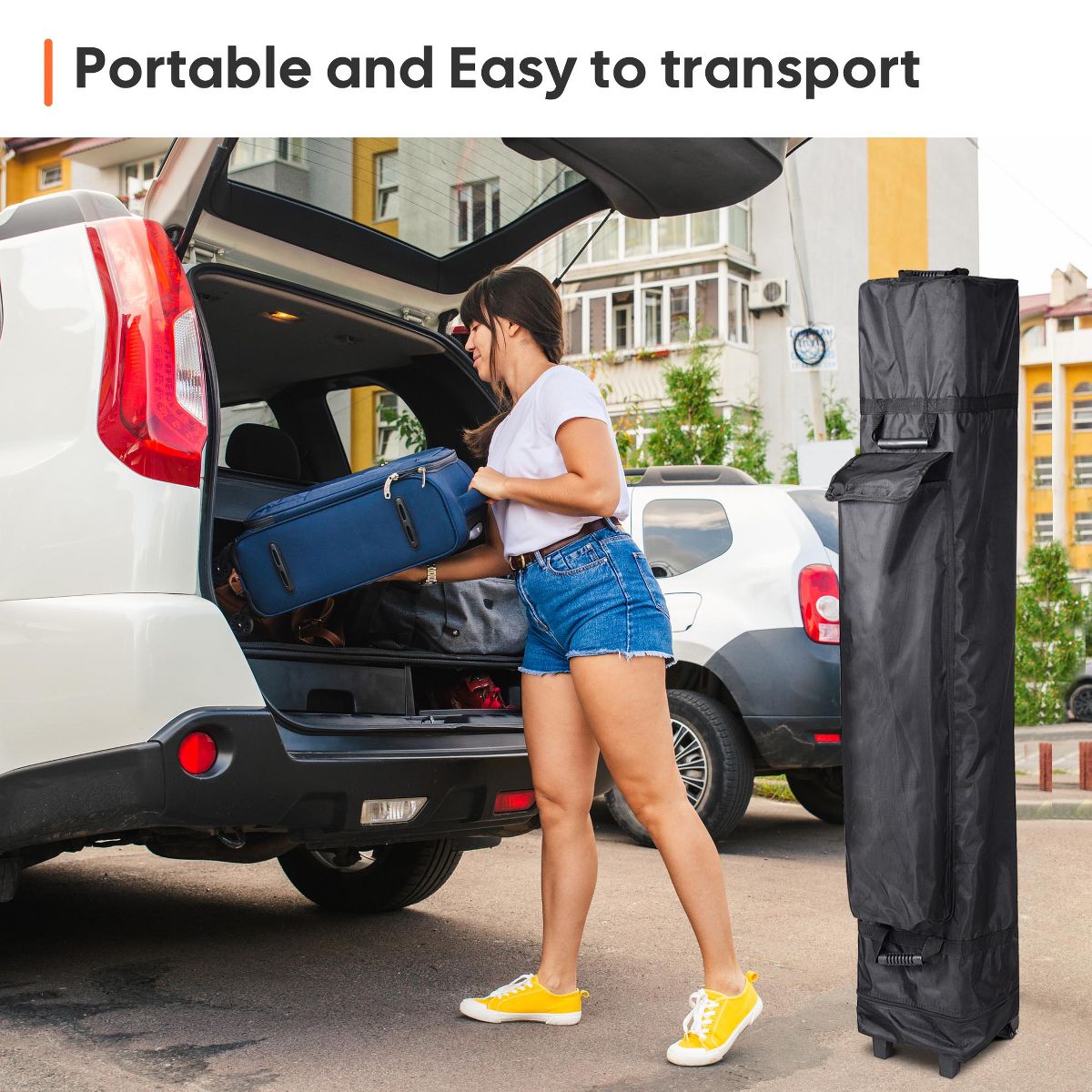 InstaHibit Universal Canopy Carry Bag Wheeled Storage Case for 10x10ft Canopy - thumbnail 6
