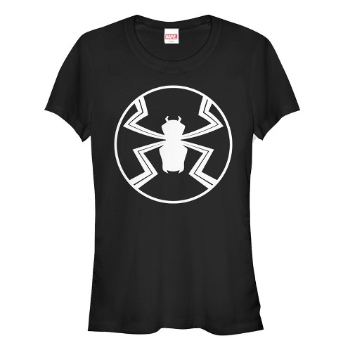Juniors Womens Marvel Agent Venom Target T-shirt : Logo
