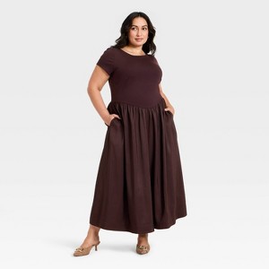 Women's Backless Knit Maxi Dress - A New Day™ - 1 of 3